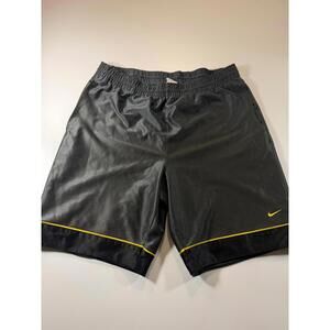 Nike Men's Athletic Shorts Black with Yellow Trim